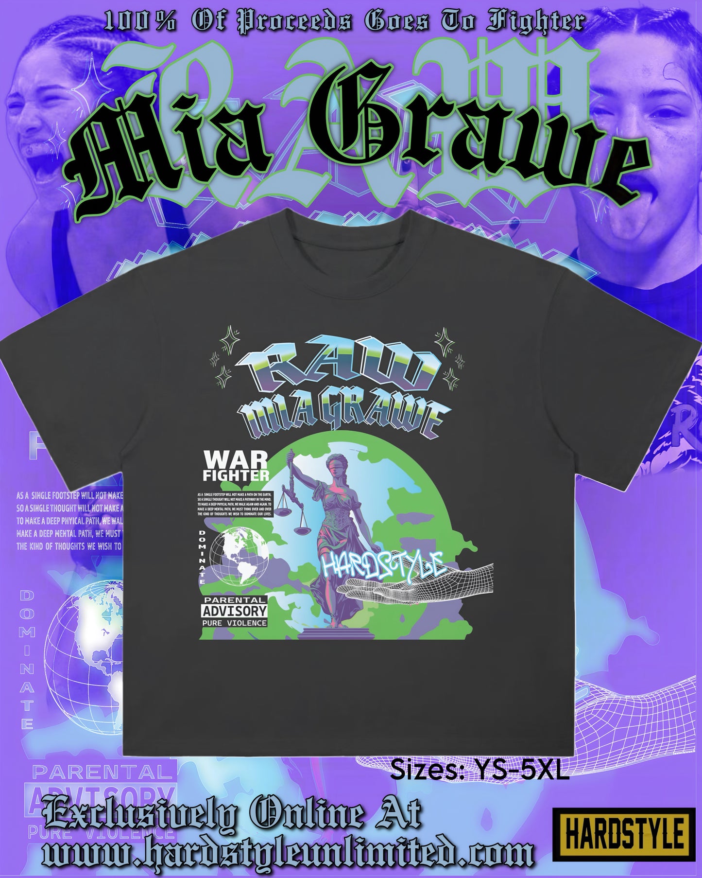 Mia "RAW" Grawe Fight Tee