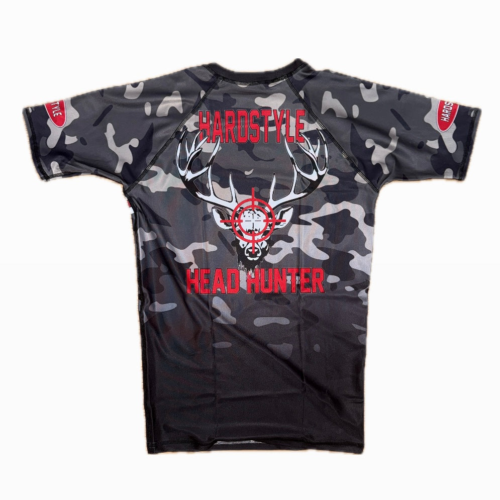 HUNT! Camo BJJ Rash Guard