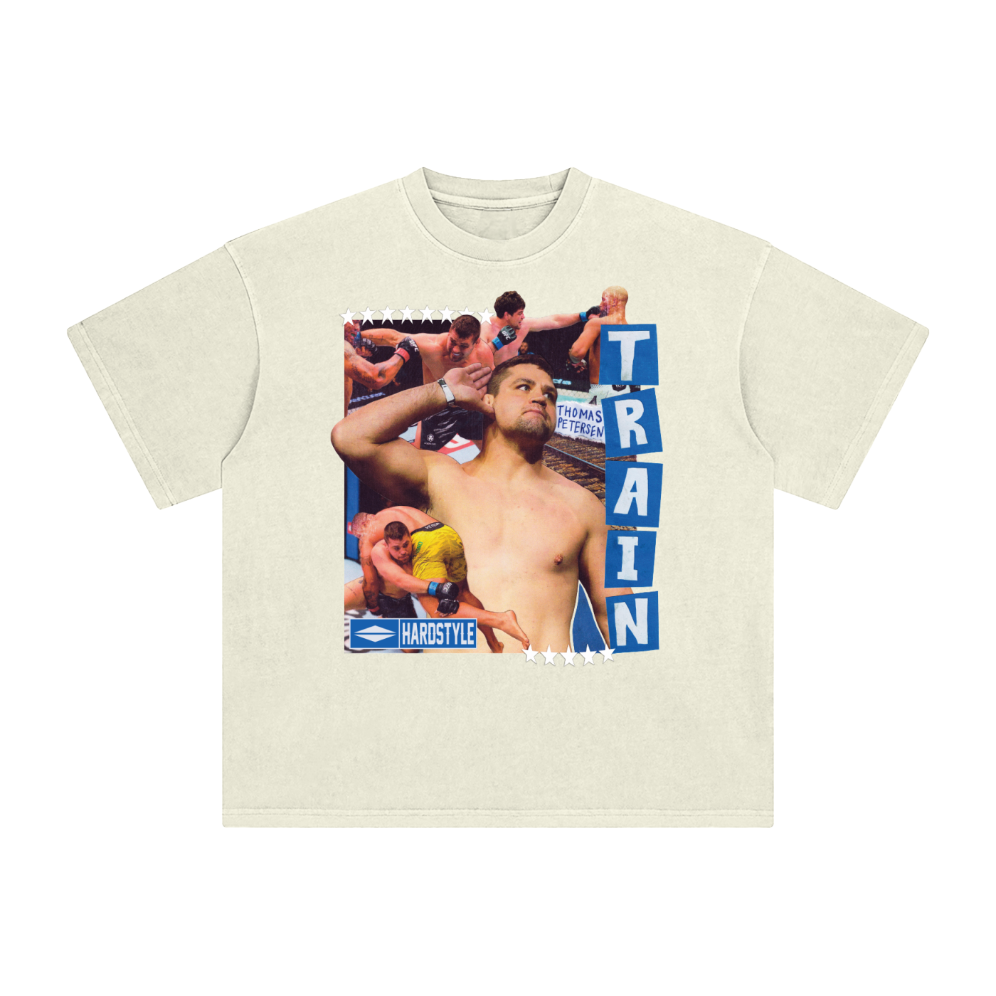 Thomas Peterson Beige Collage Tee
