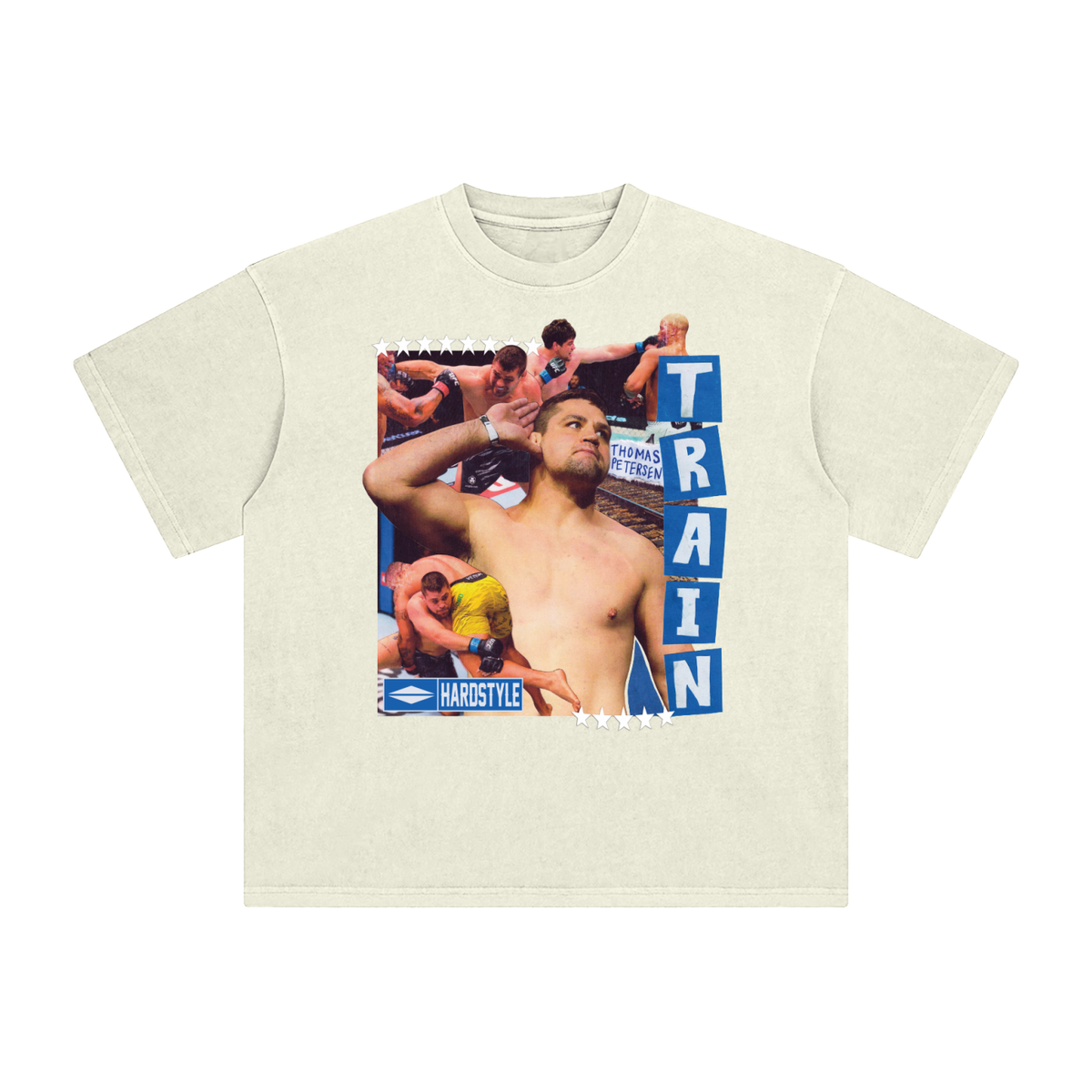 Thomas Peterson Beige Collage Tee