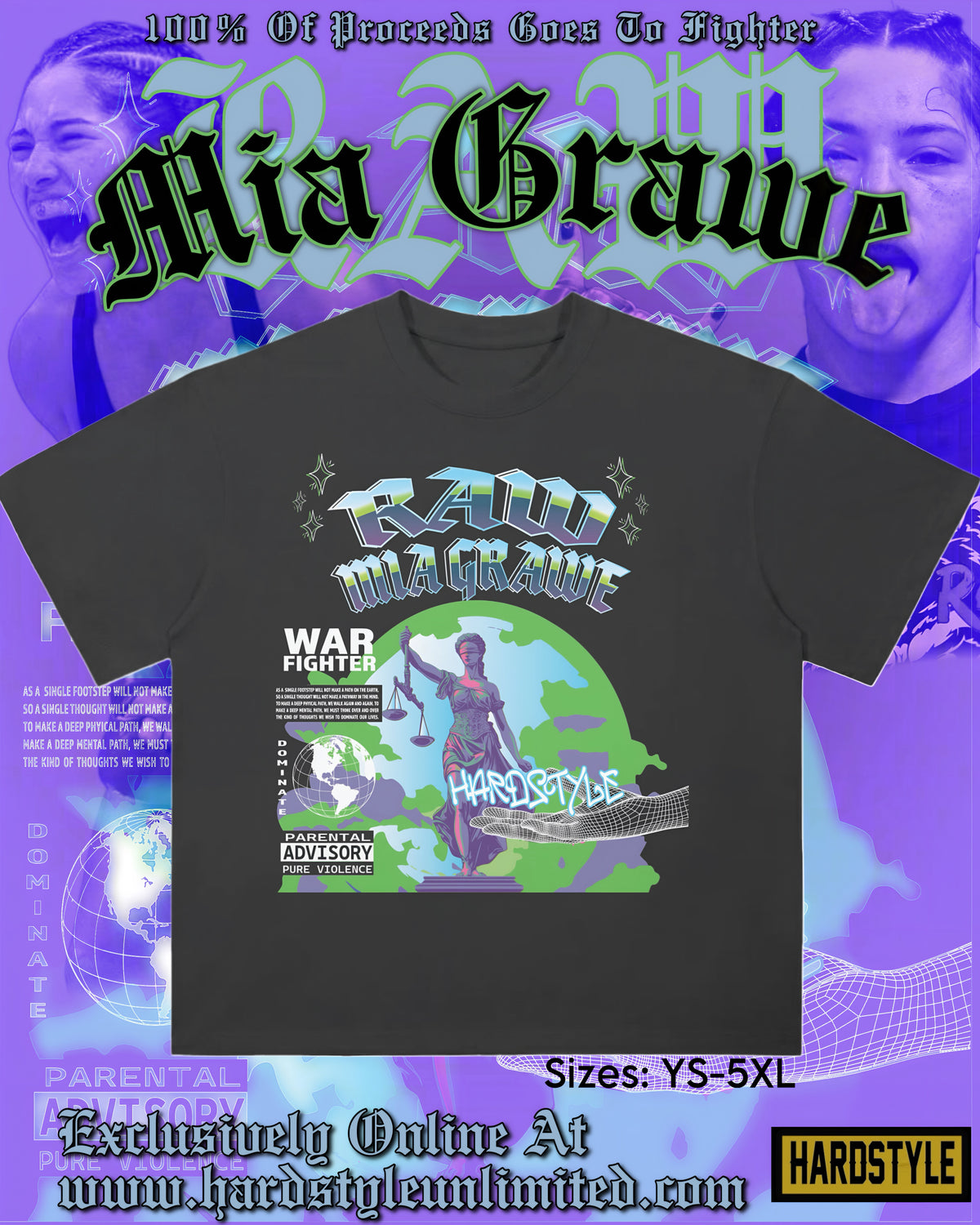 Mia "RAW" Grawe Fight Tee
