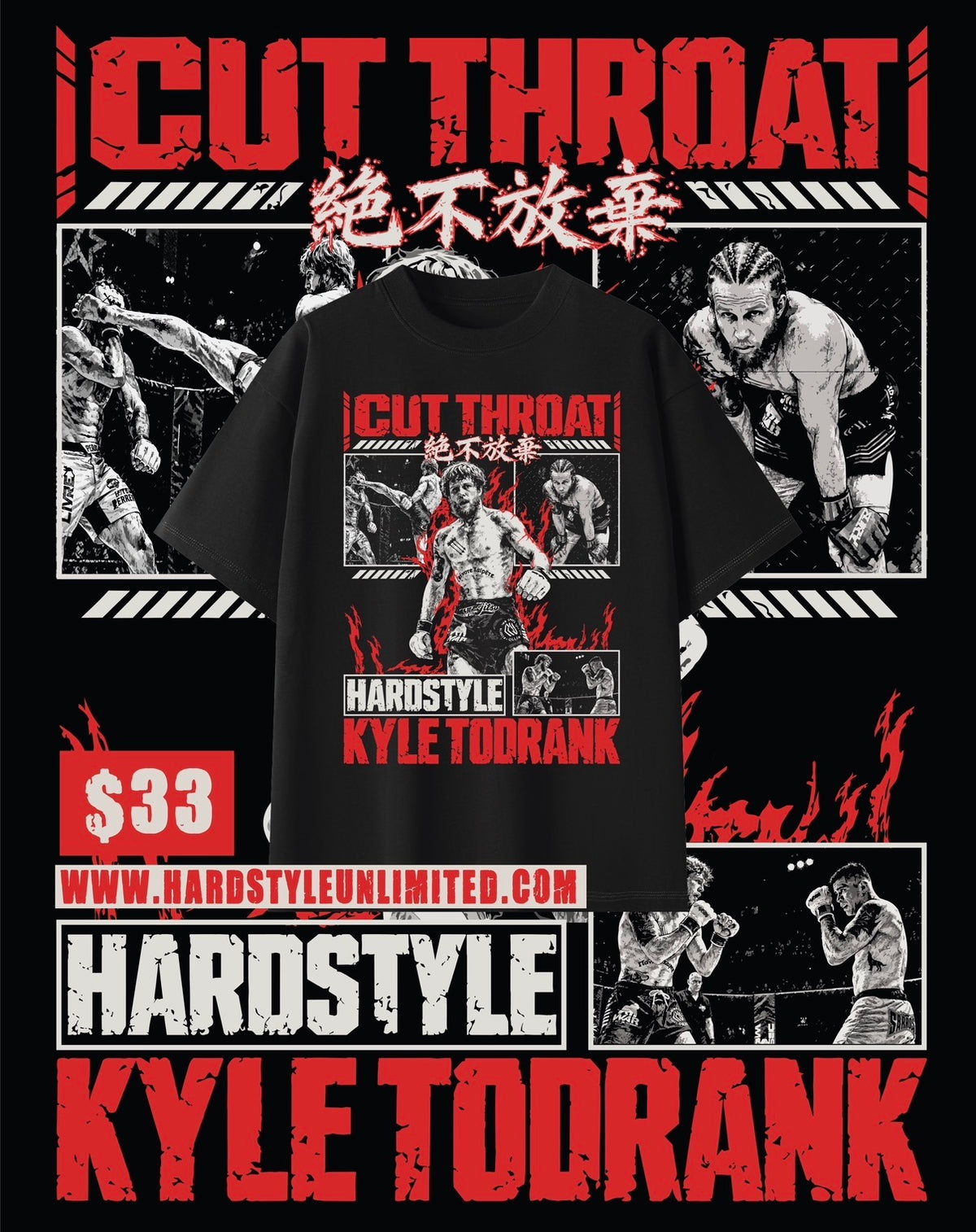 Kyle "Cut Throat" Todrank Fight Tee