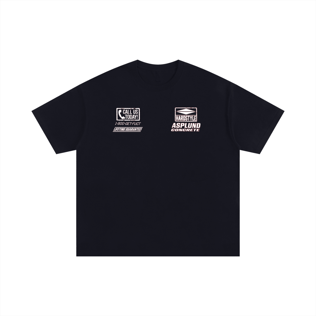 Asplund Concrete Oversized Black Tee - STEVEN ASPLUND MERCH