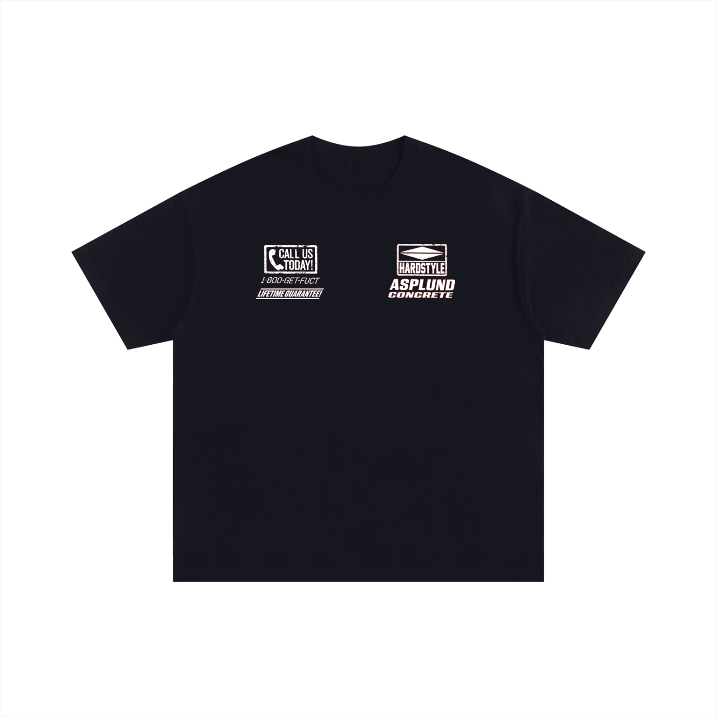 Asplund Concrete Oversized Black Tee - STEVEN ASPLUND MERCH