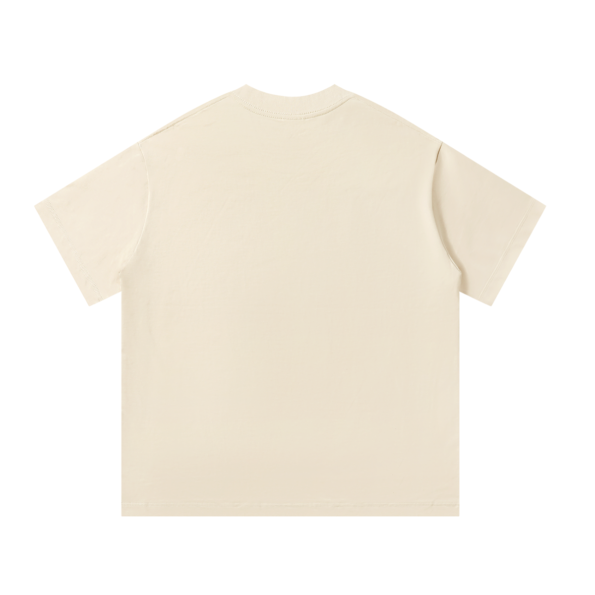 Elegant Oversized Cursive Gold Standard Tee (white/ apricot)