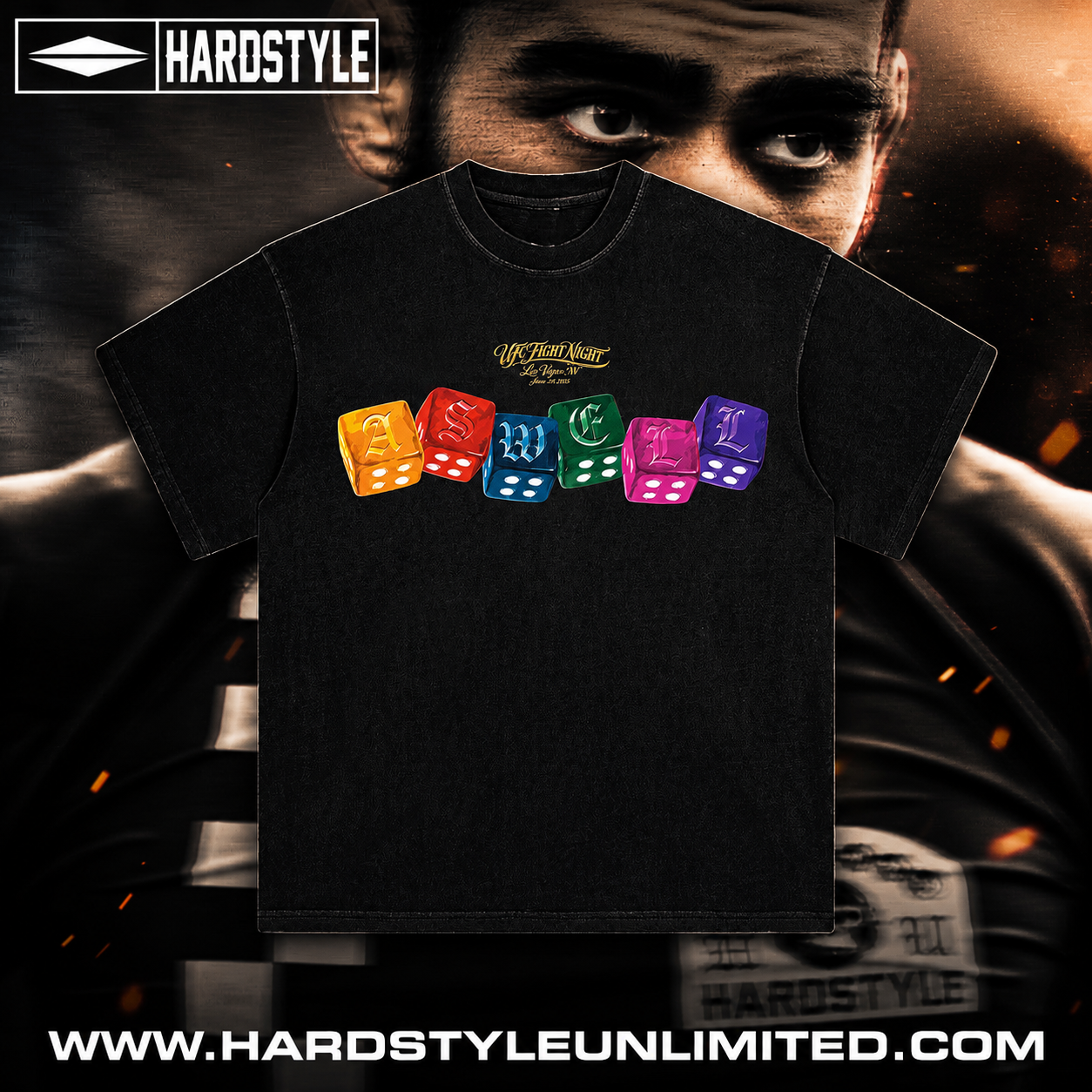 Michael Aswell Vegas Fight Night Tee Shirt