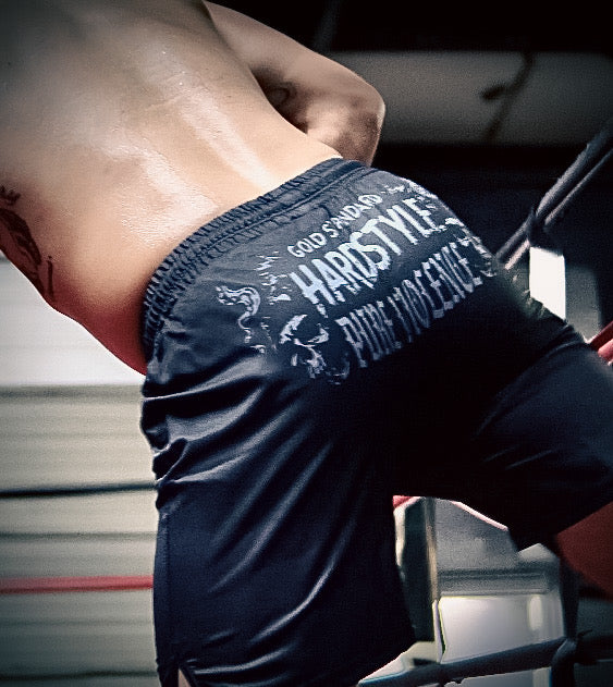 BLACK GRAPPLING SHORTS