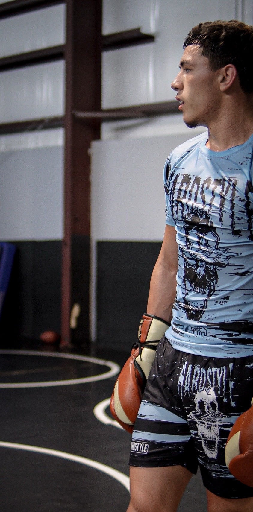GLITCH | BLUE | RASH GUARD
