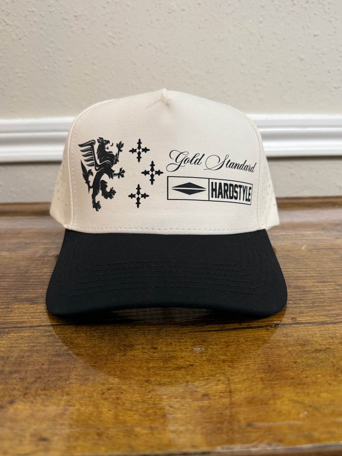 Gold Standard OG Laser Mesh Water Resistant Off White and Black Two Tone Snap Back
