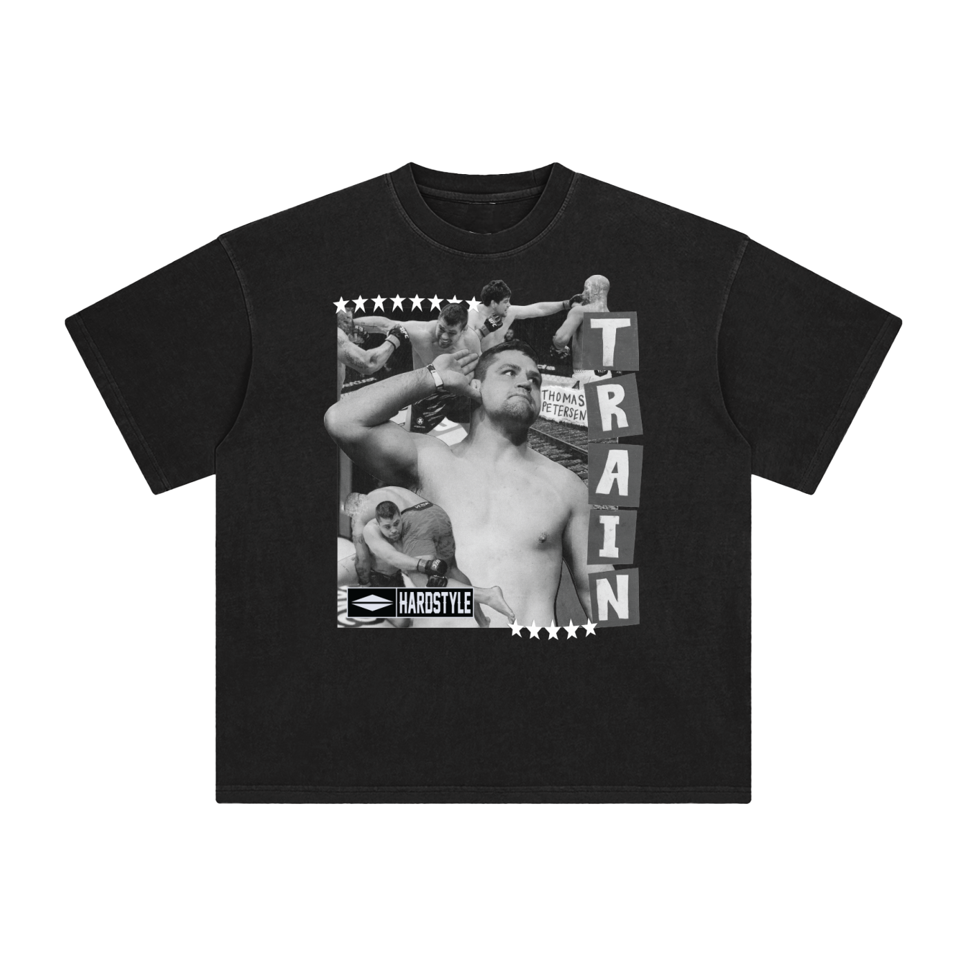 Thomas Petersen OG Black and Gray Collage Tee