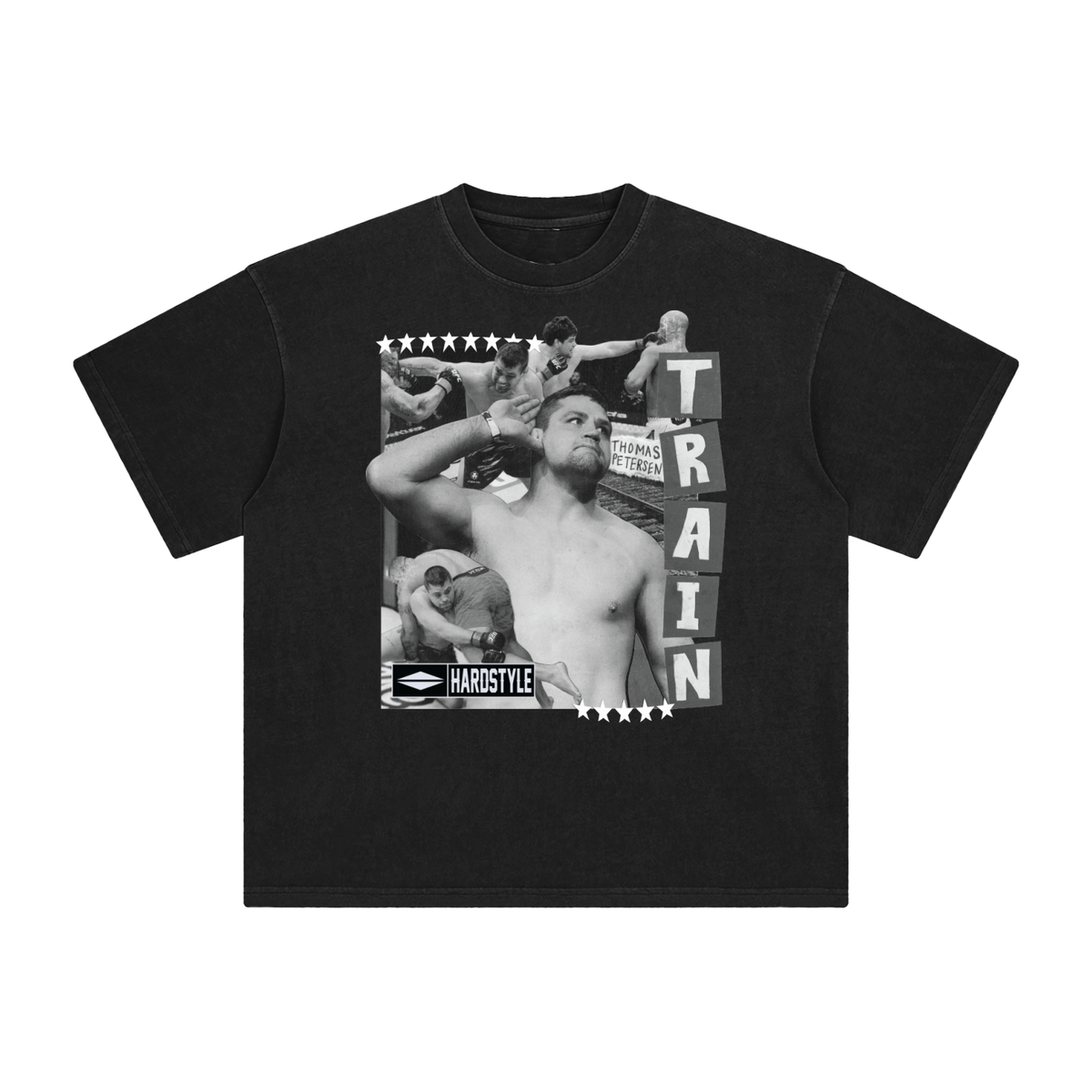 Thomas Petersen OG Black and Gray Collage Tee
