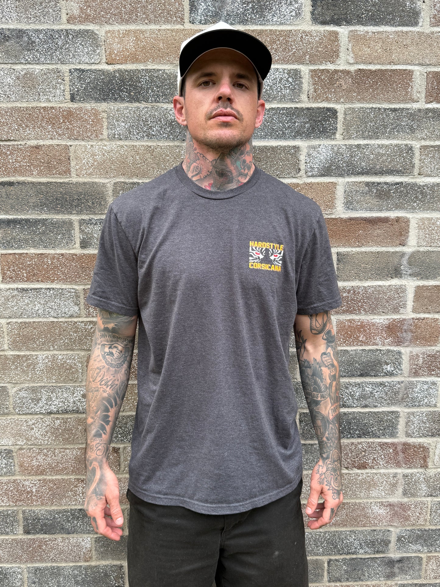 Hardstyle x Corsicana Jiu Jitsu Gray Tee