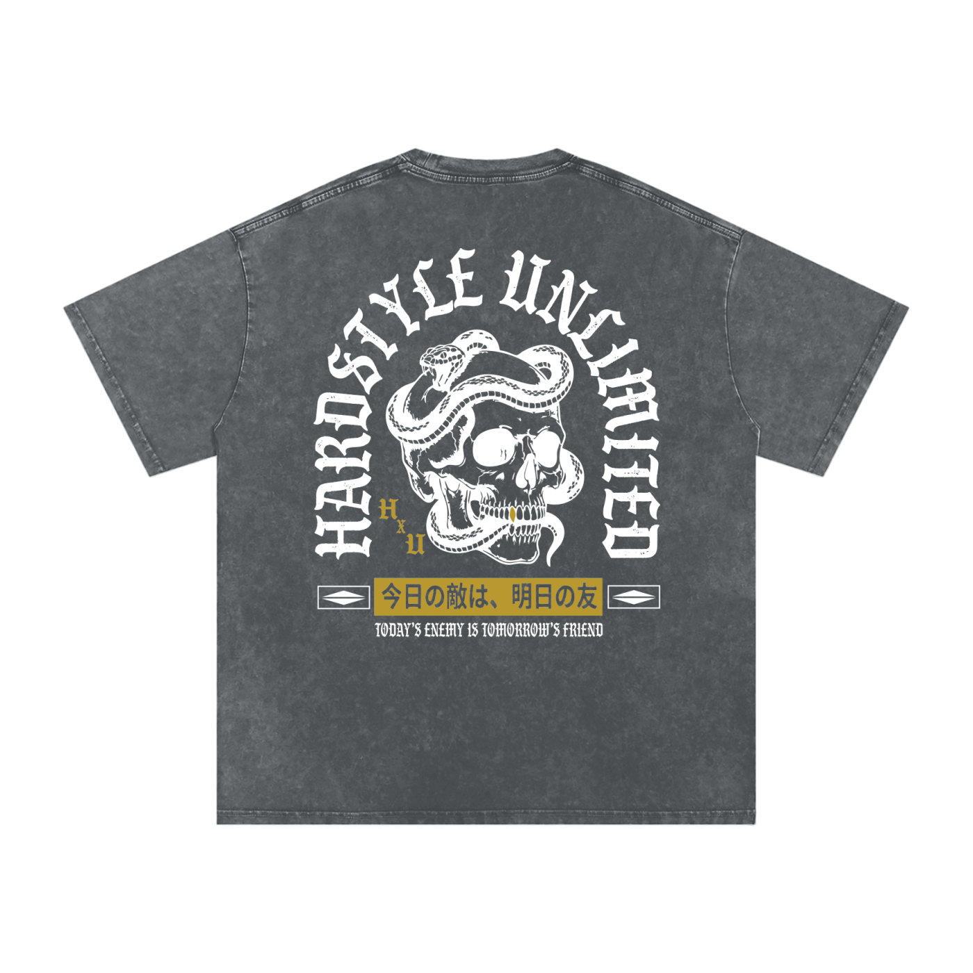 ACID WASHED ENEMIES/FRIENDS TEE