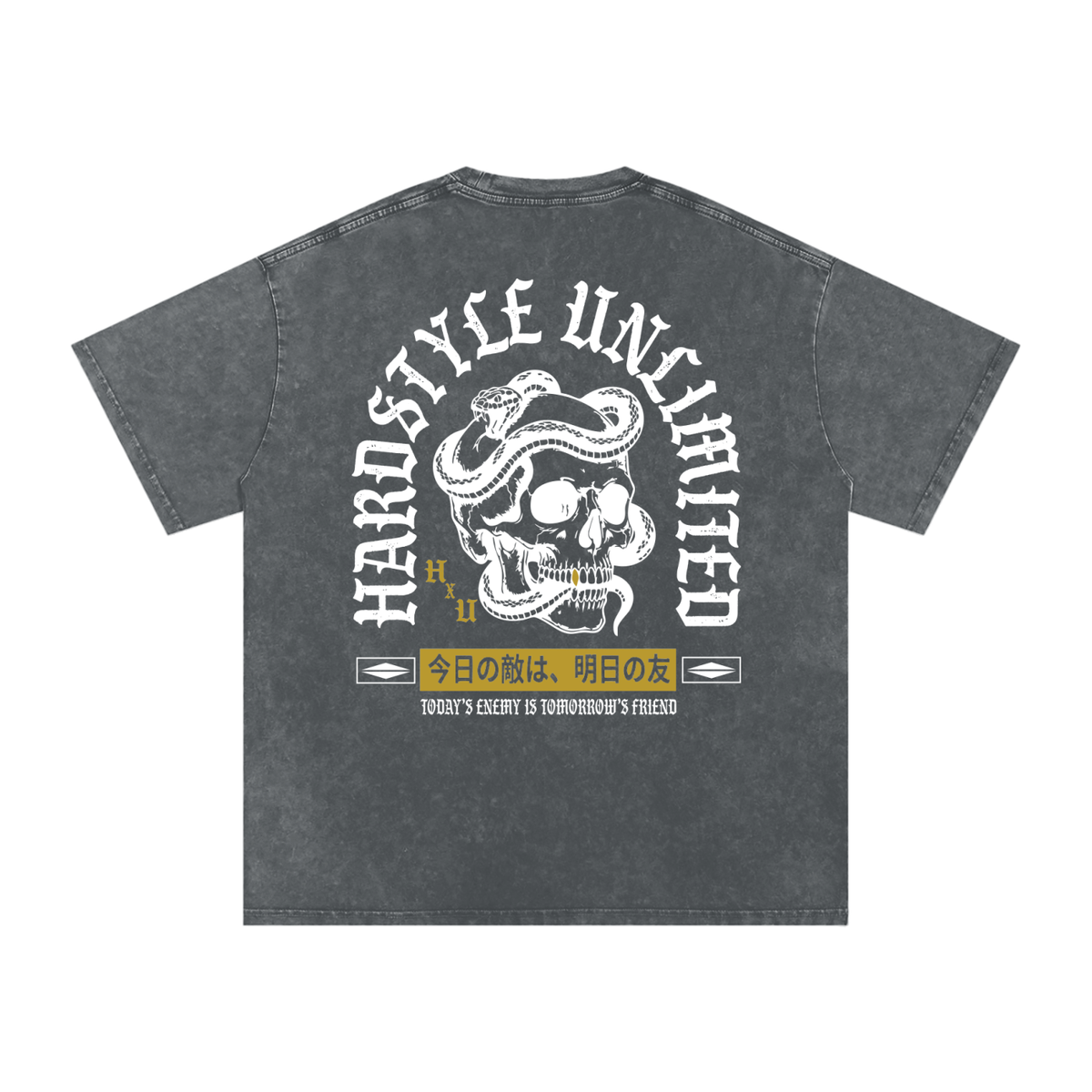 ACID WASHED ENEMIES/FRIENDS TEE