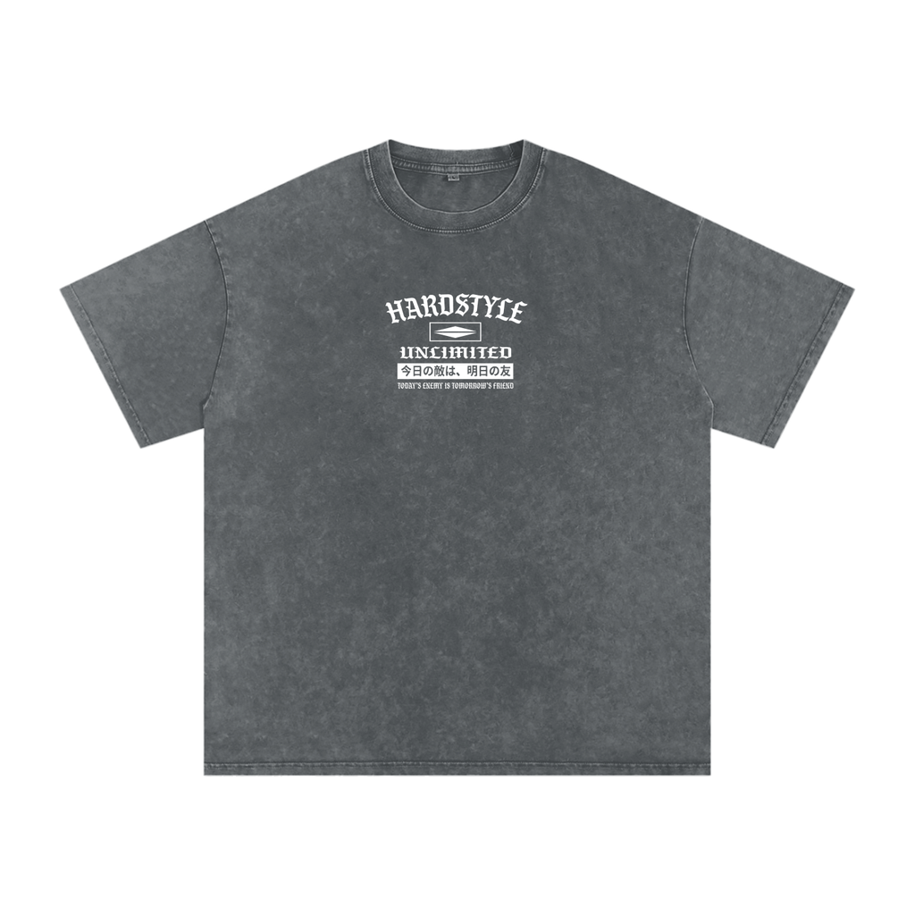 ACID WASHED ENEMIES/FRIENDS TEE