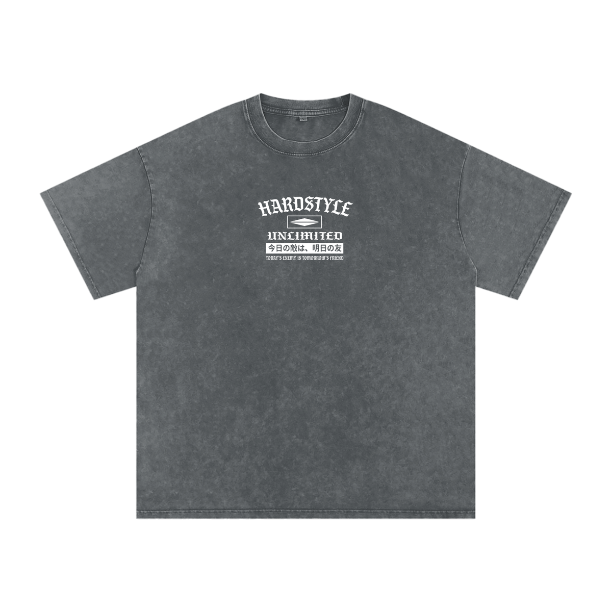 ACID WASHED ENEMIES/FRIENDS TEE