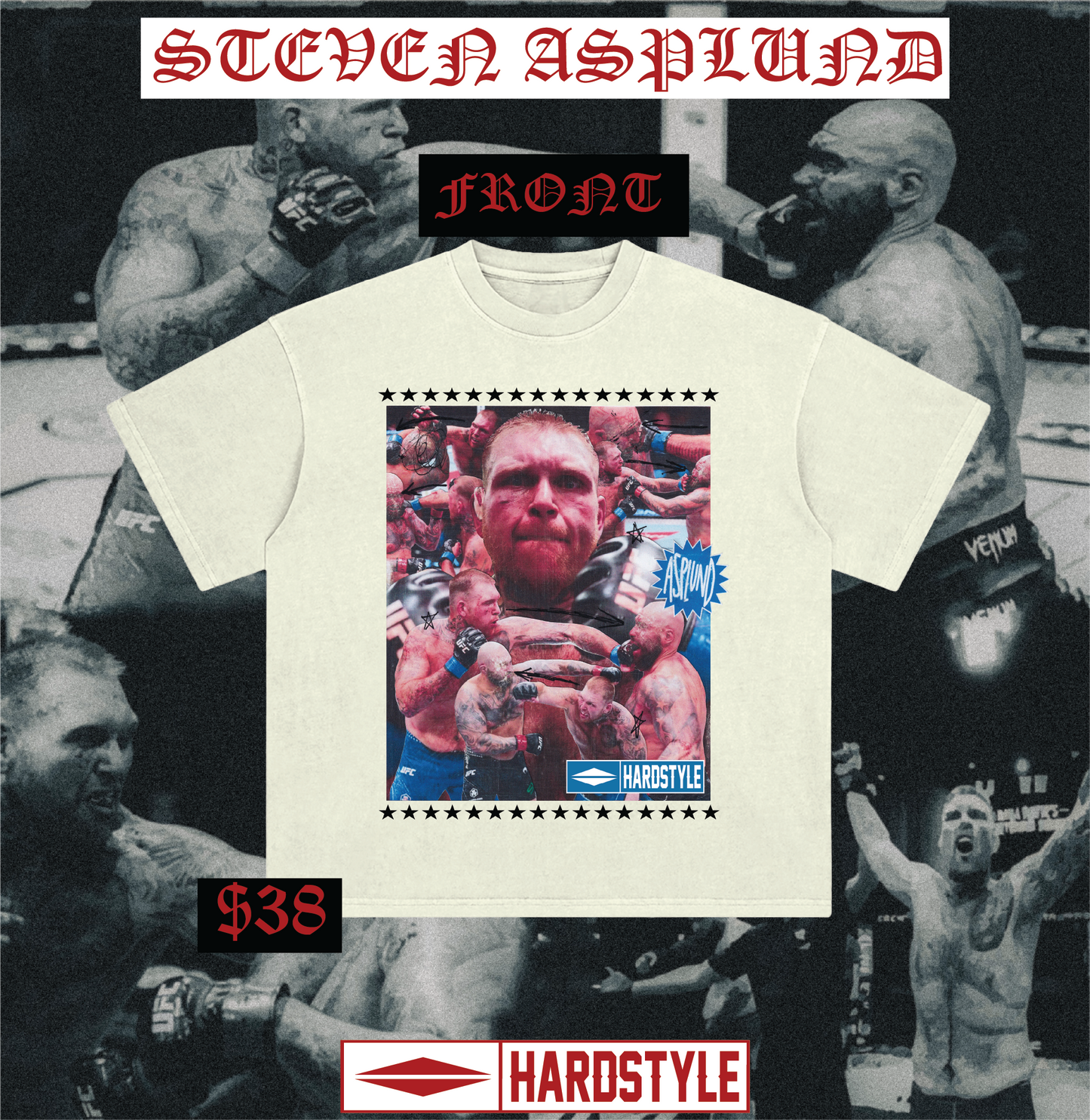Asplund Collage Tee - STEVEN ASPLUND MERCH
