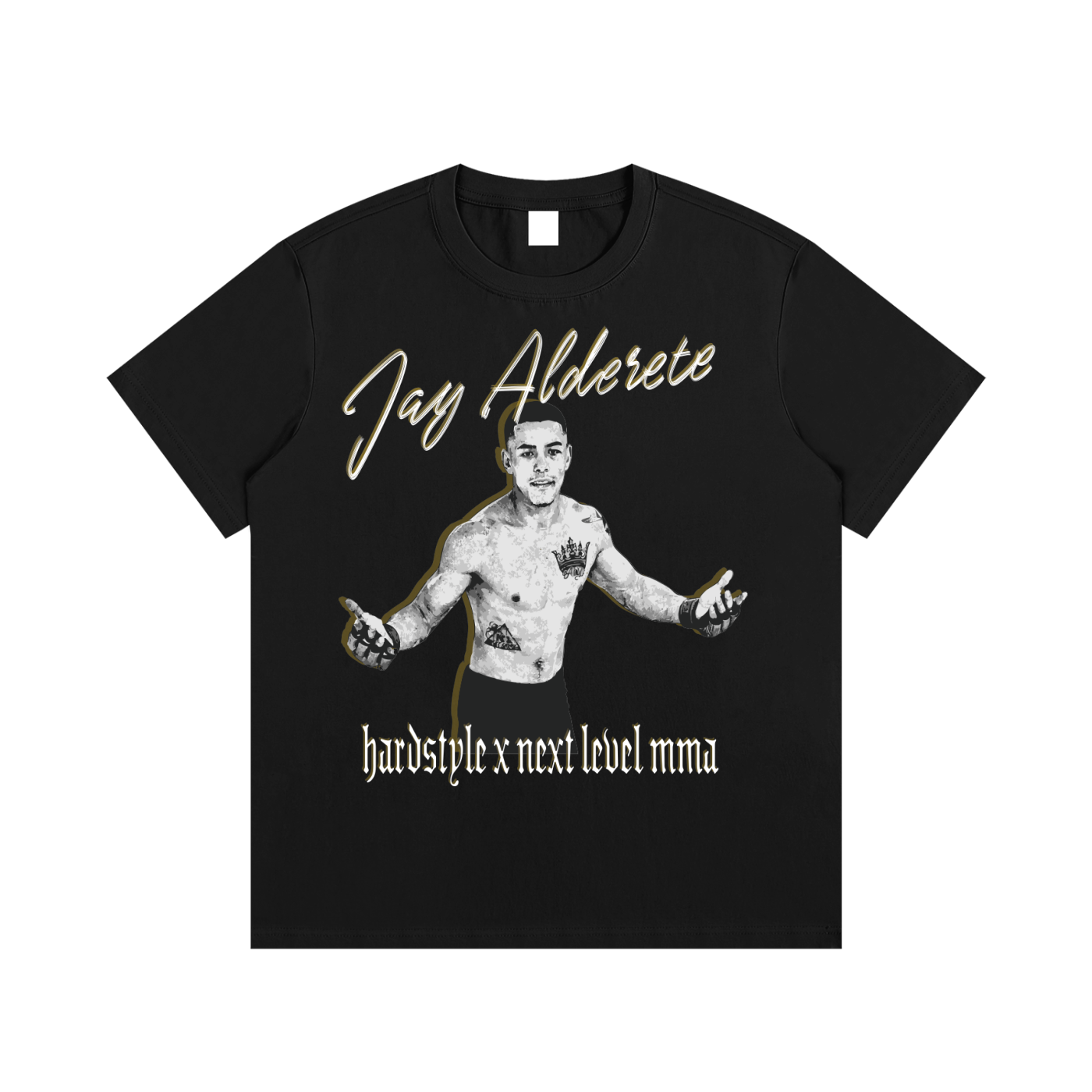 Jay Alderete Black n White Fight Tee