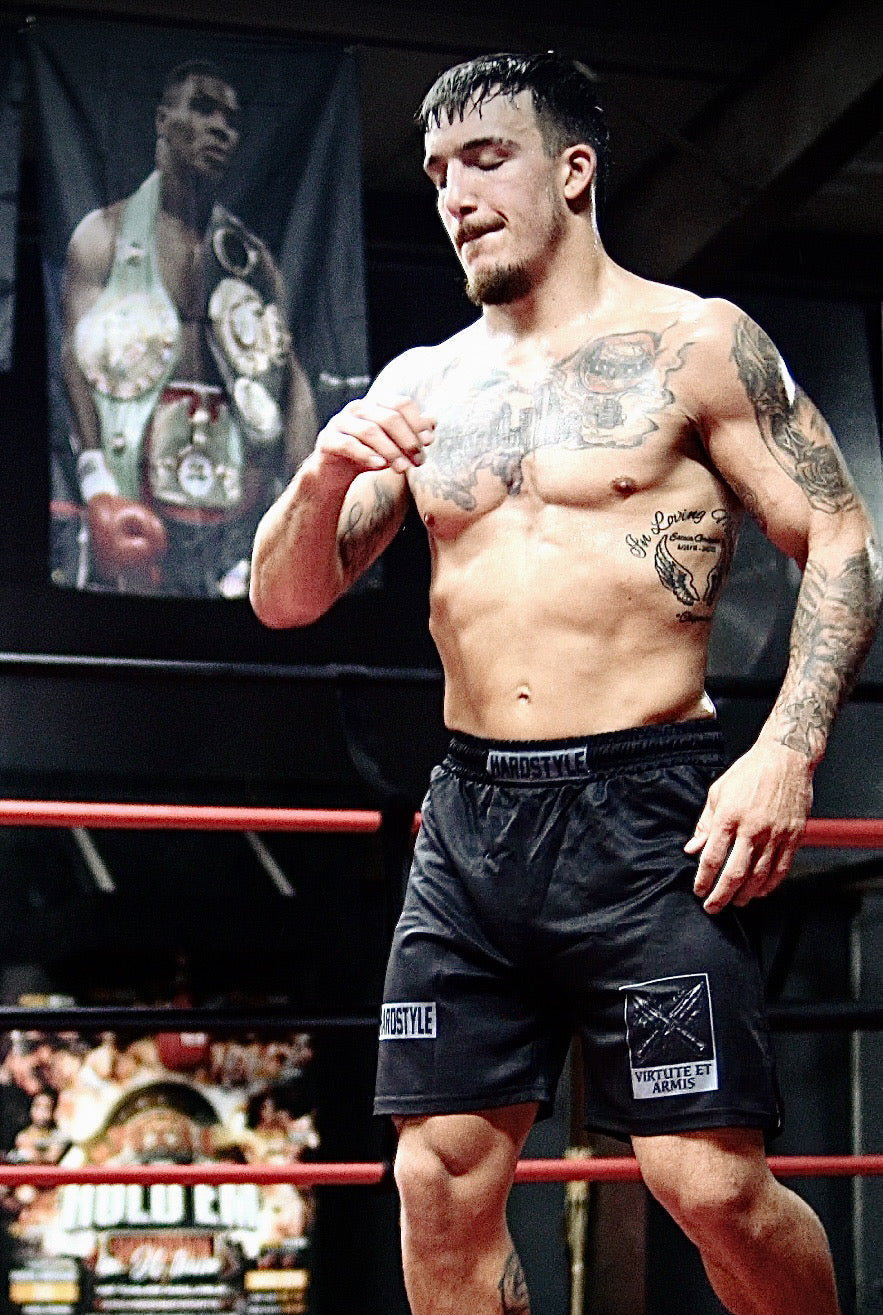 BLACK GRAPPLING SHORTS