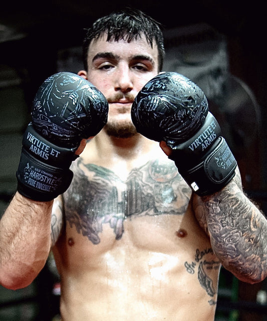 Matte Black Sparring Gloves