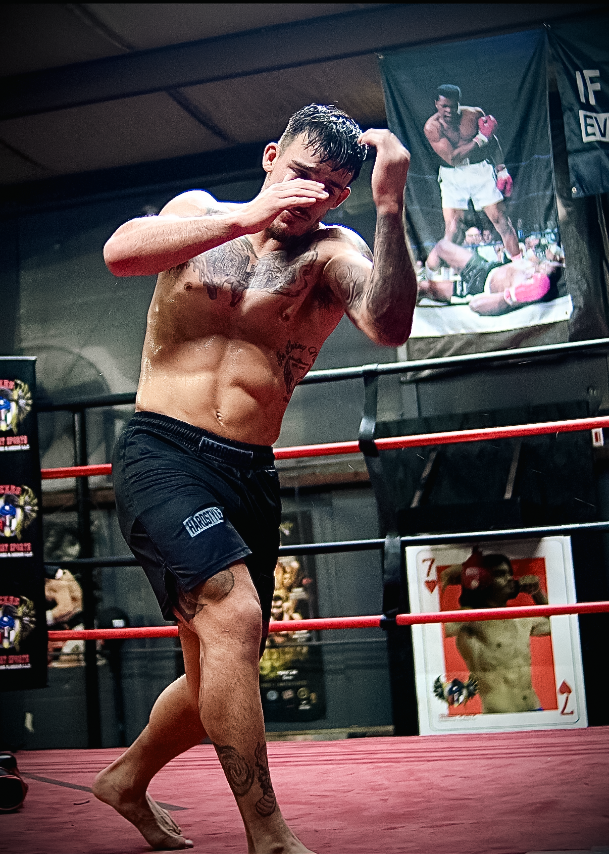 BLACK GRAPPLING SHORTS