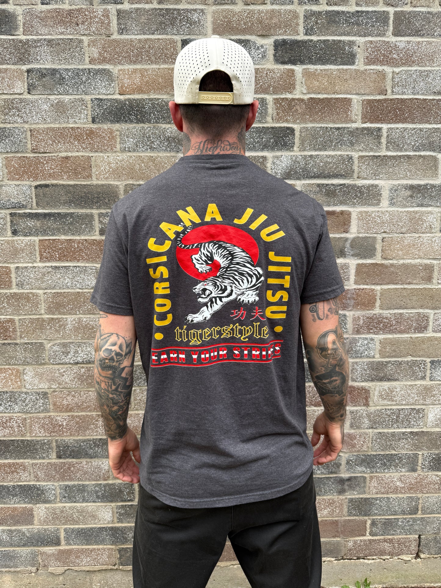 Hardstyle x Corsicana Jiu Jitsu Gray Tee
