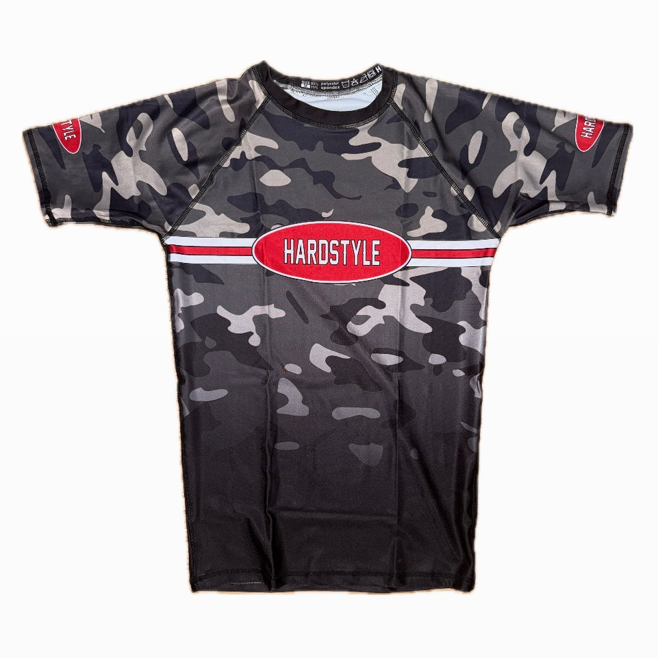 HUNT! Camo BJJ Rash Guard