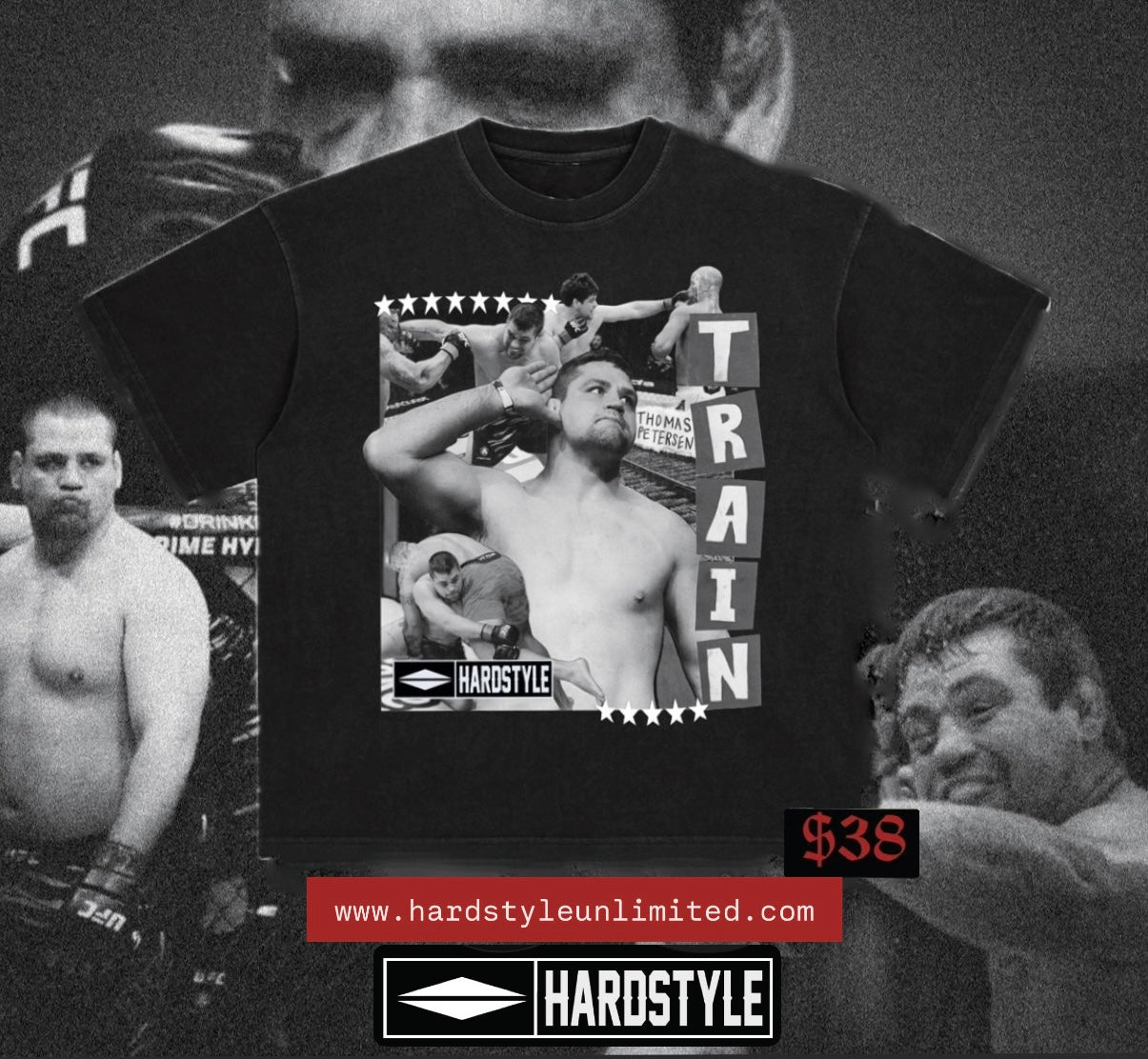 Thomas Petersen OG Black and Gray Collage Tee