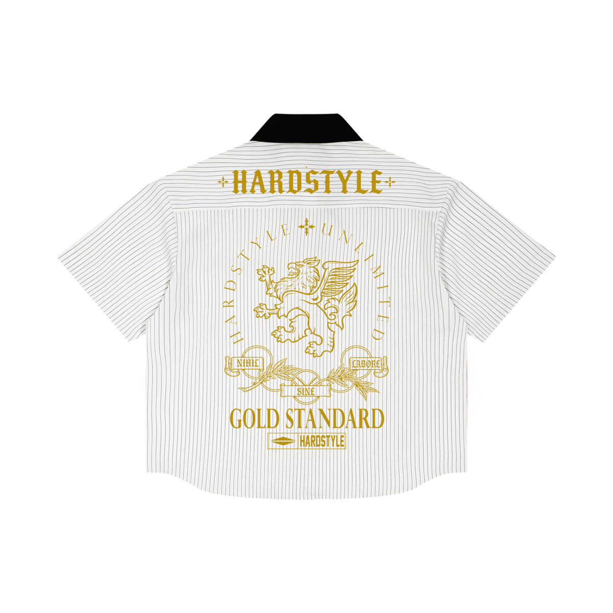 Gold Standard Unisex Striped Boxy Contrast Collar Shirt