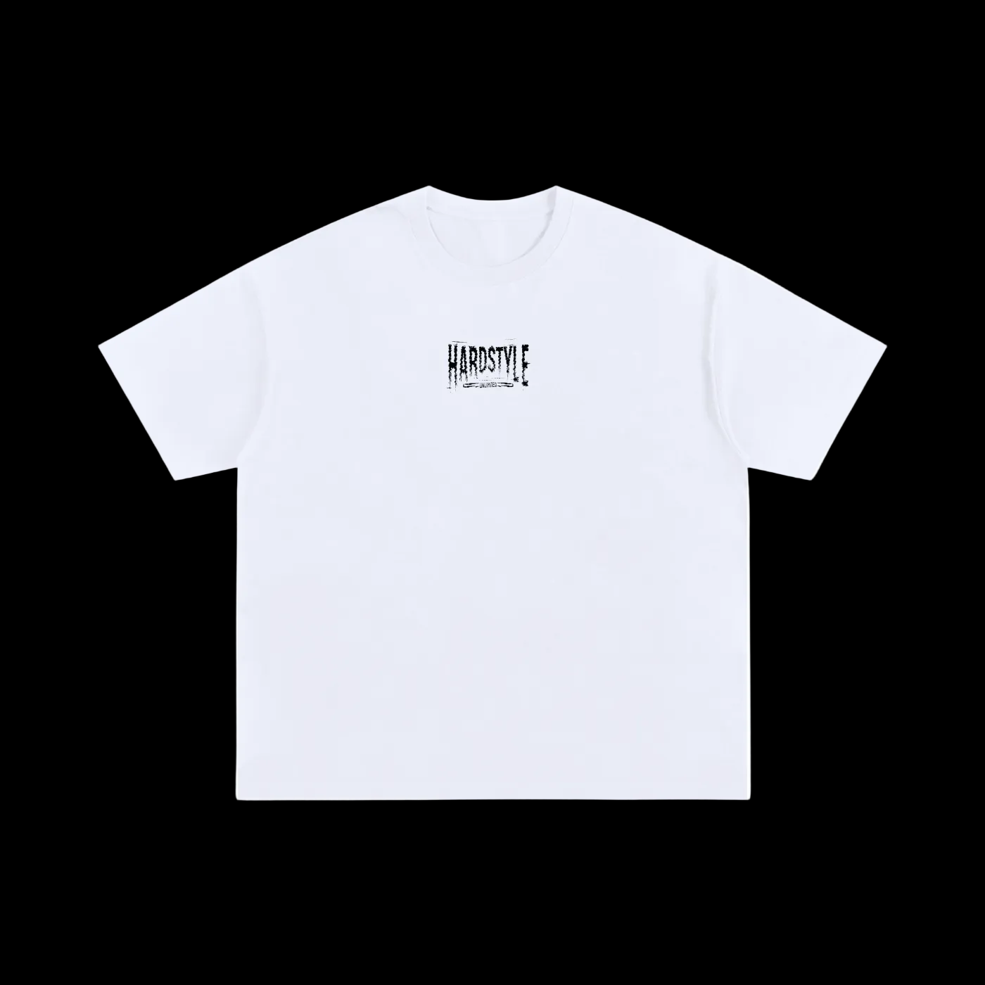 GLITCH WHITE OVER SIZED STREET WEAR TEE