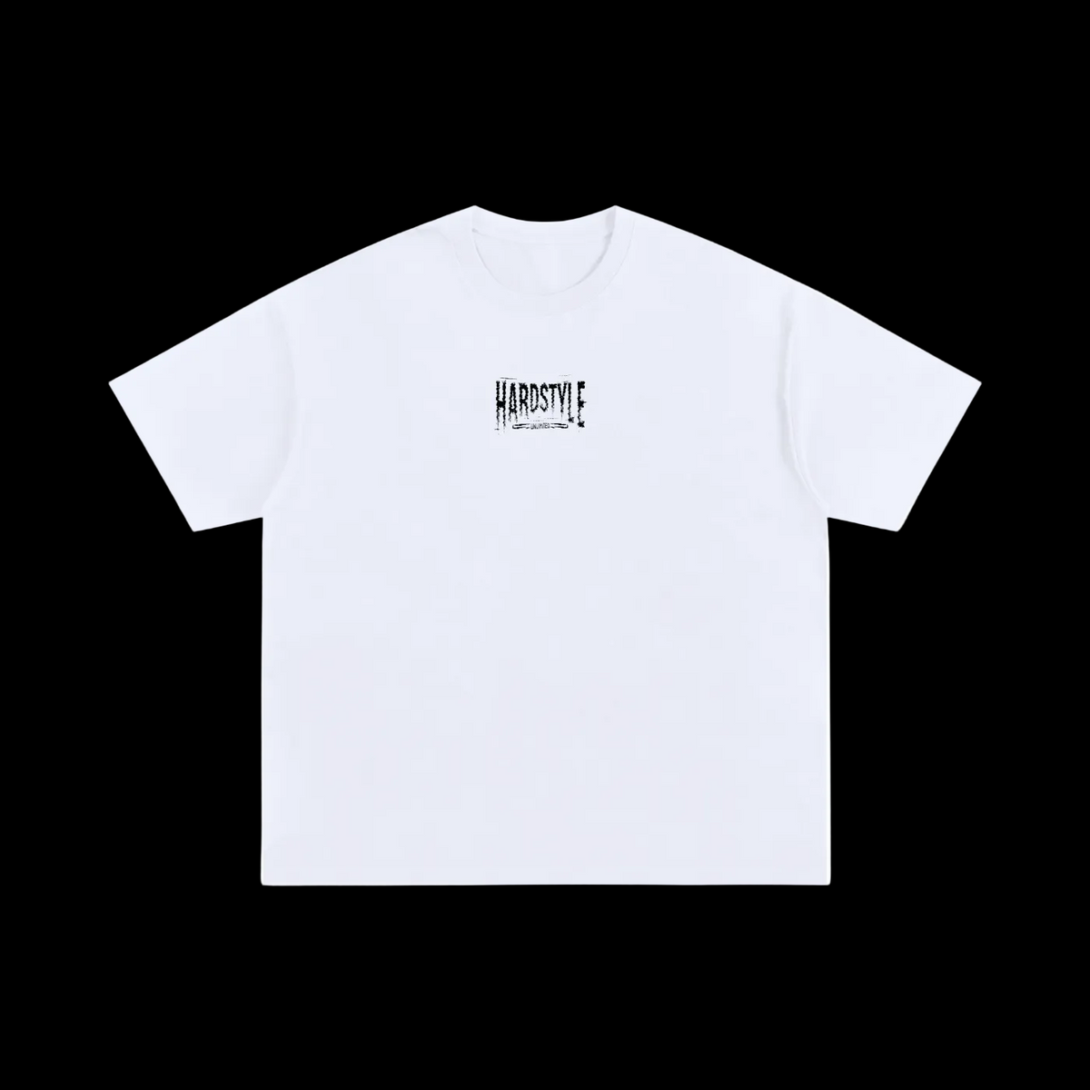 GLITCH WHITE OVER SIZED STREET WEAR TEE