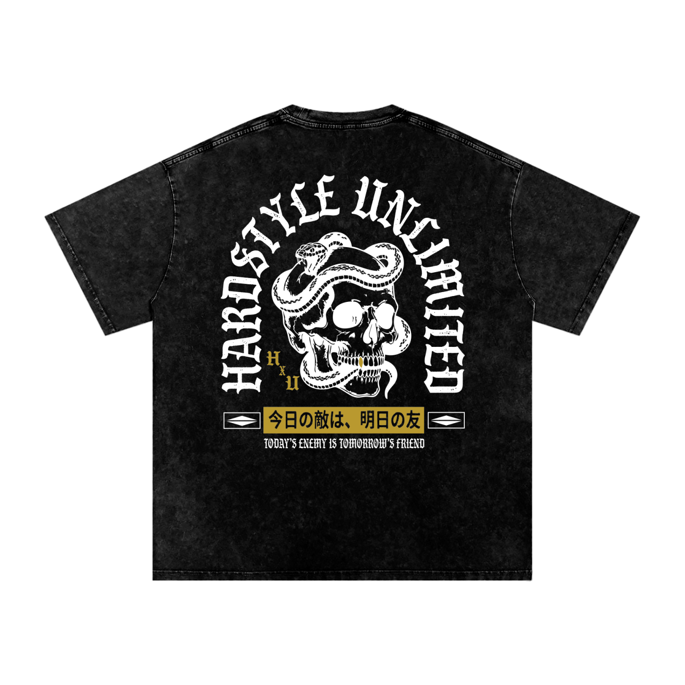 ACID WASHED ENEMIES/FRIENDS TEE