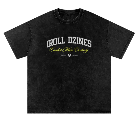 Acid Washed Irull Designs Front Only